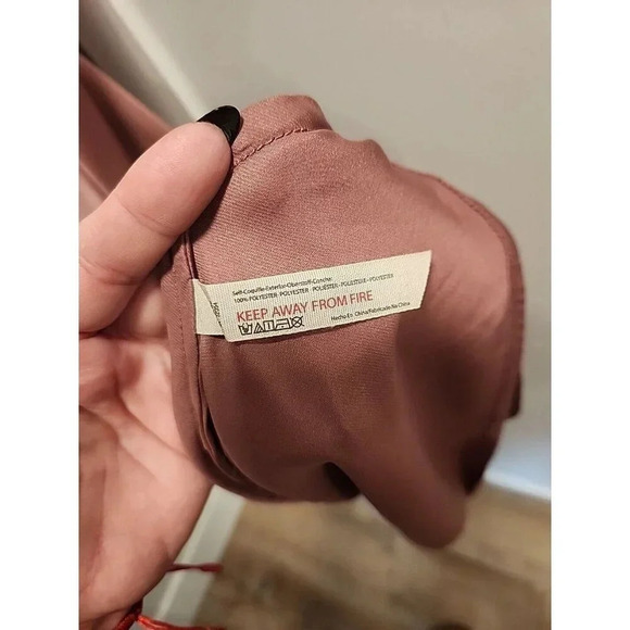 NWOT Free People Right This Way Bias Slip Dress Mauve Pink Satin Slit Sz XS - Picture 5 of 13